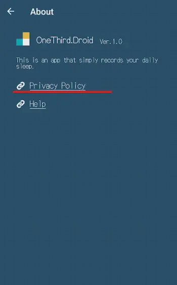 privacy policy